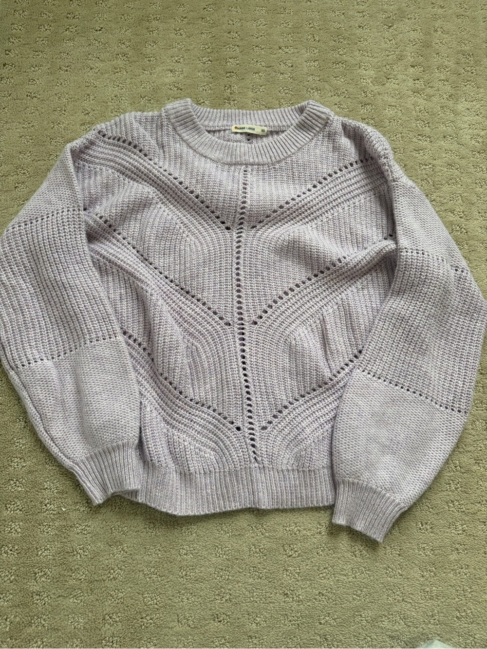 Marine Layer lilac knit sweater - size XS